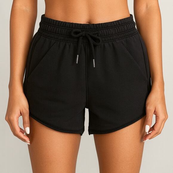 Stori Pants - Women’s Black Drawstring Athletic Shorts